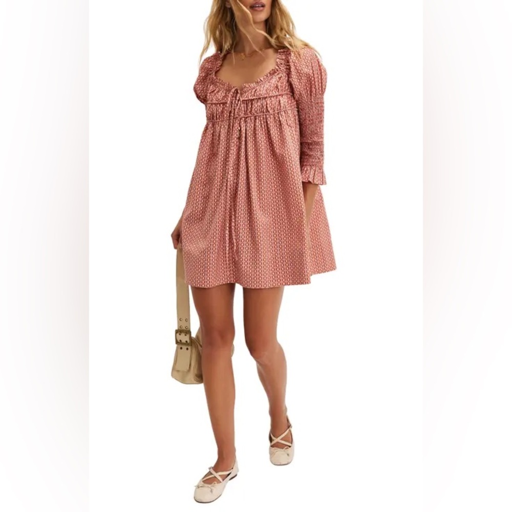 Free People Red Polka Dot Dress